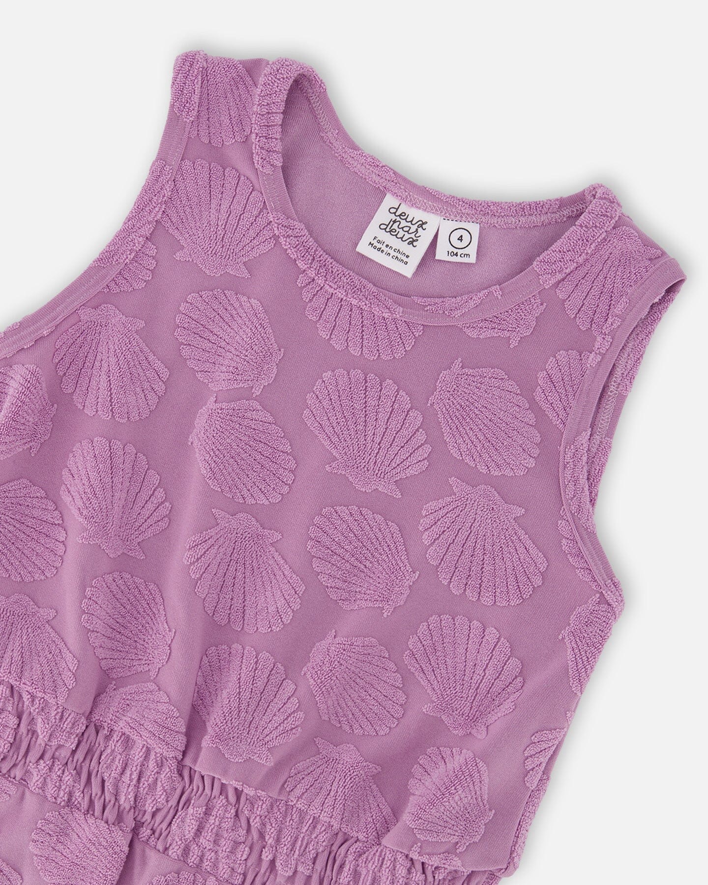 Terry Cloth Beach Dress Lilac