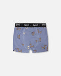 Organic Cotton Boxer Blue Dog Print