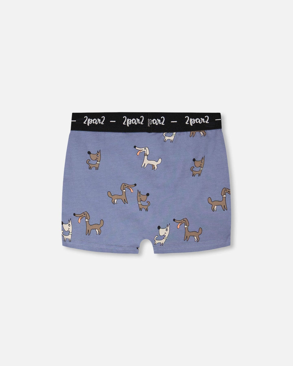Organic Cotton Boxer Blue Dog Print
