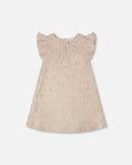 Striped Dress Off White And Sand