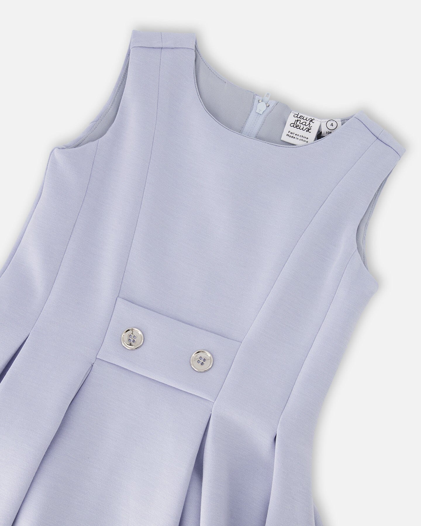 Sleeveless Neoprene Dress Lavender
