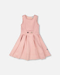 Sleeveless Neoprene Dress Pale Pink