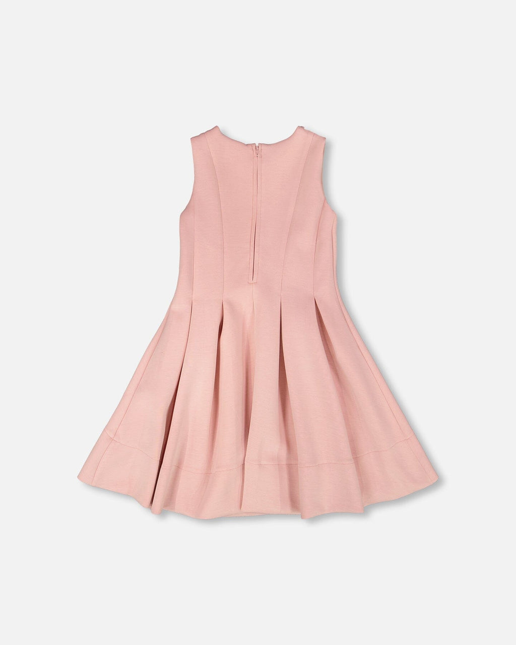 Sleeveless Neoprene Dress Pale Pink