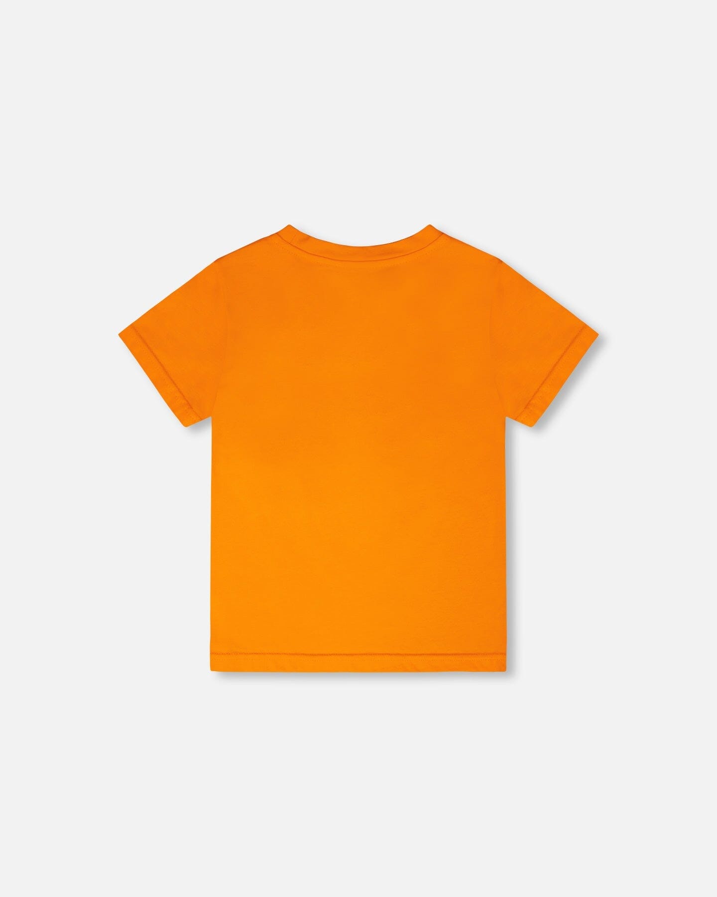 Organic Cotton Jersey T-Shirt With Bmx Print Orange