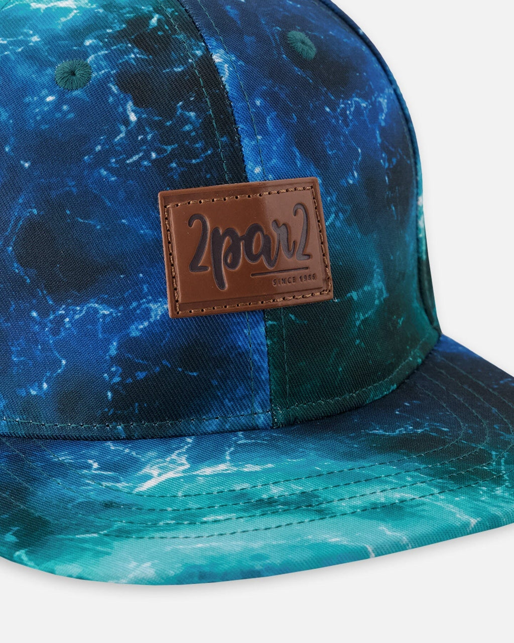 Cap Blue Wave Print