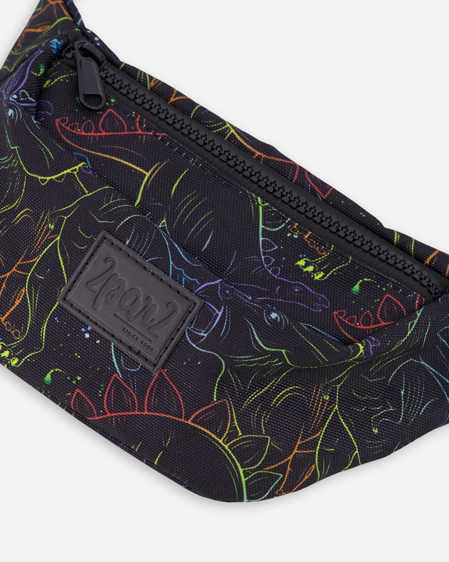 Fanny Pack Black Dinosaur Print