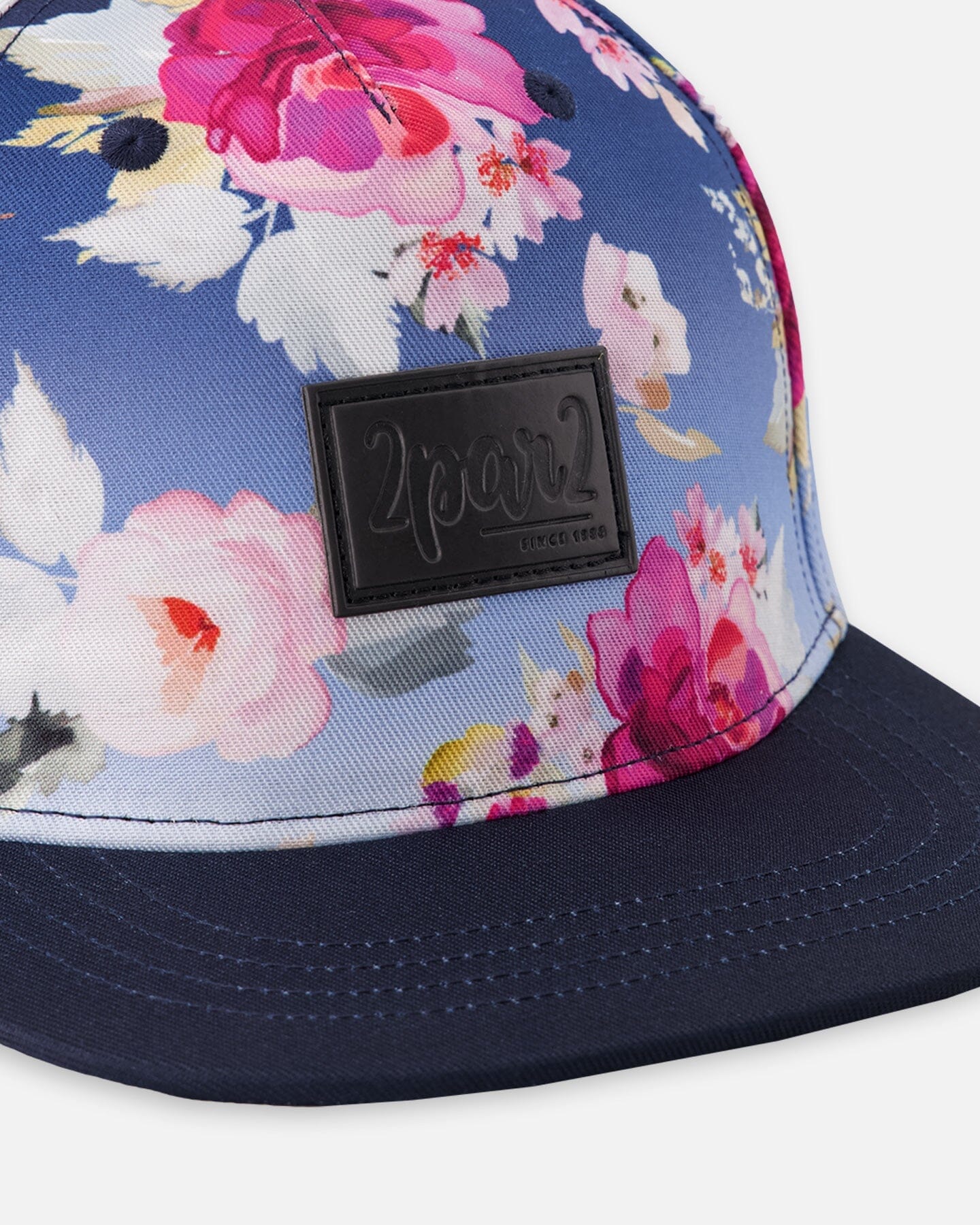 Cap Blue Rose Print