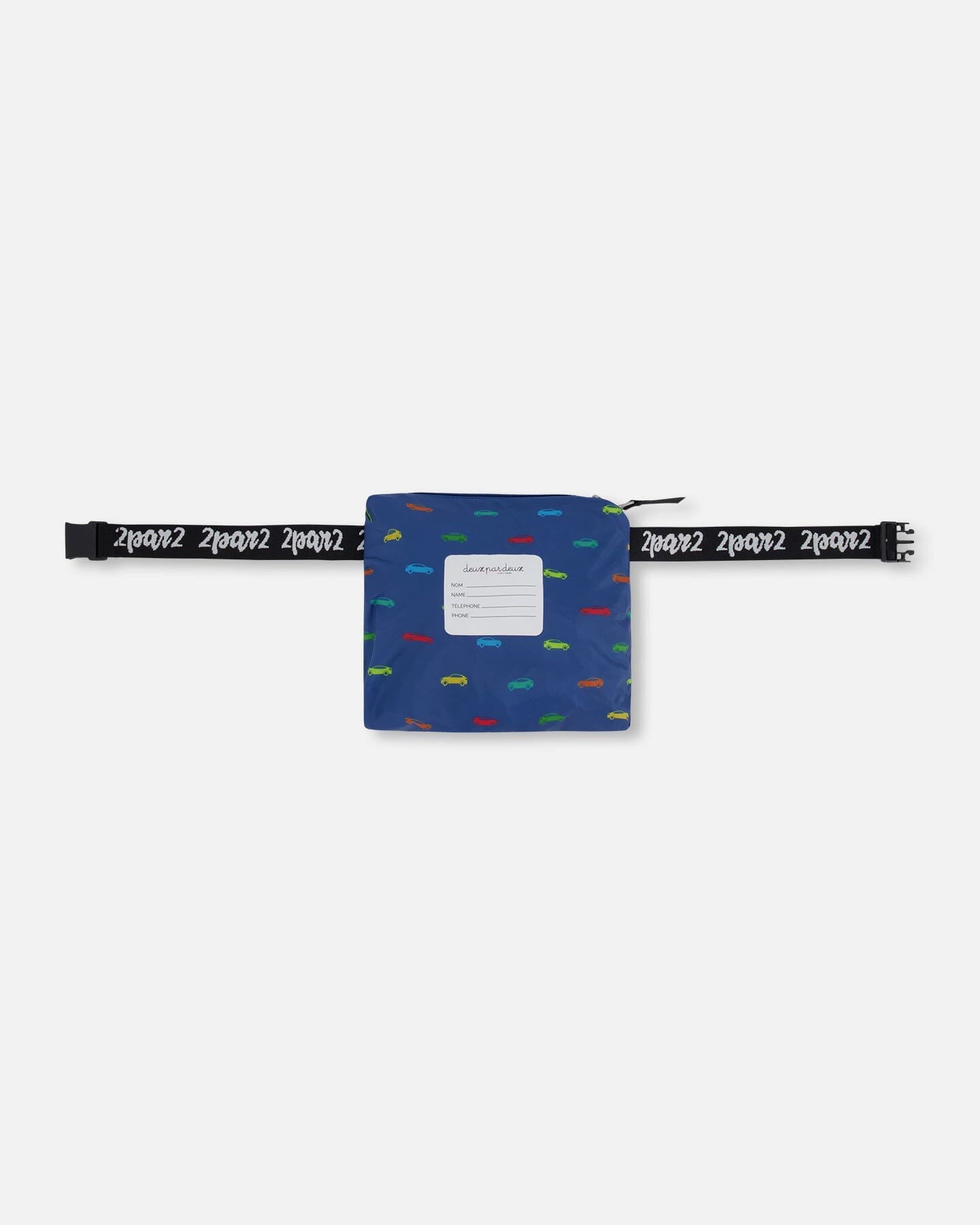 Packable Windbreaker In Polyester Blue Car Print