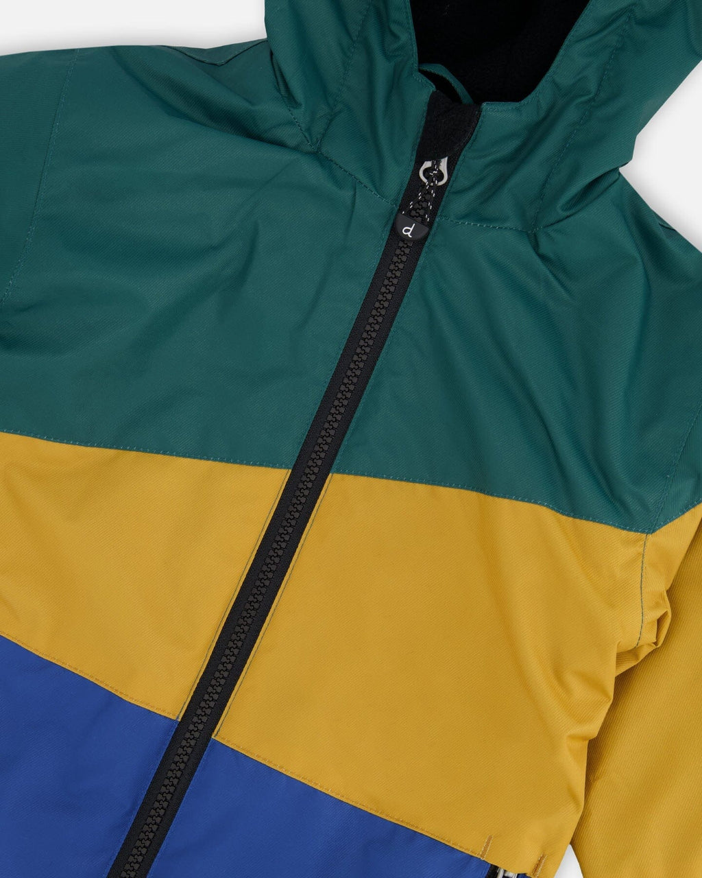 Insulated Two-Piece Mid-Season Outerwear Set Green, Yellow And Blue