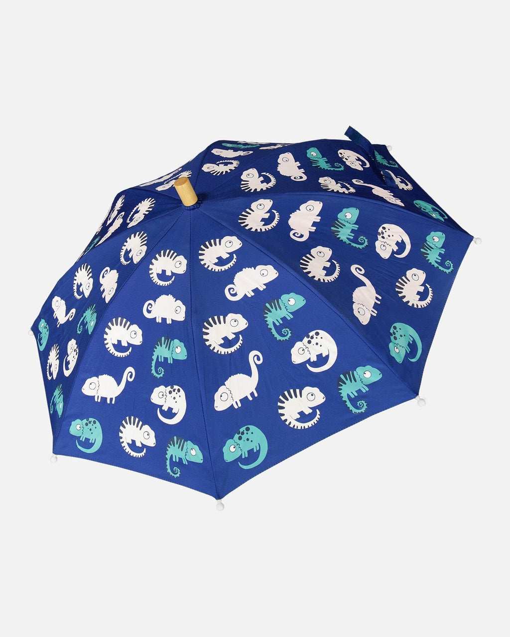 Color-Changing Umbrella Blue Chameleon Print