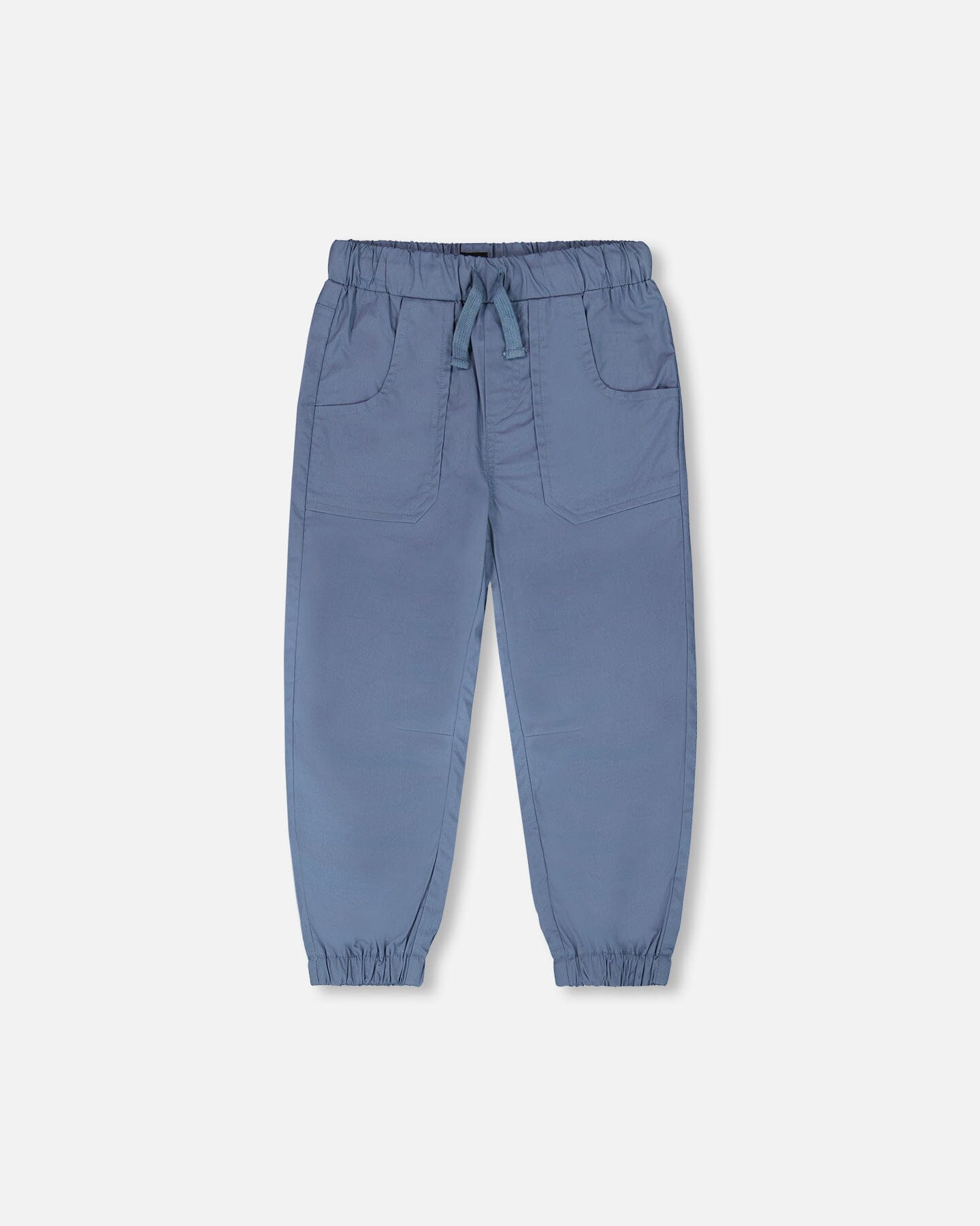 Parachute Jogger With Patch Pockets Blue Grey