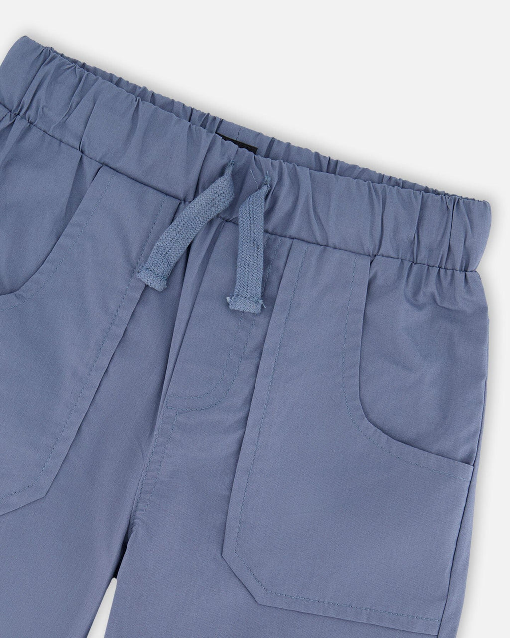 Parachute Jogger With Patch Pockets Blue Grey