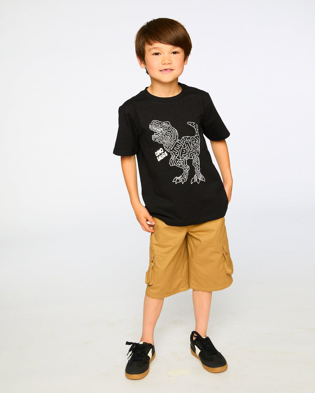 Stretch Twill Bermuda With Cargo Pockets Beige