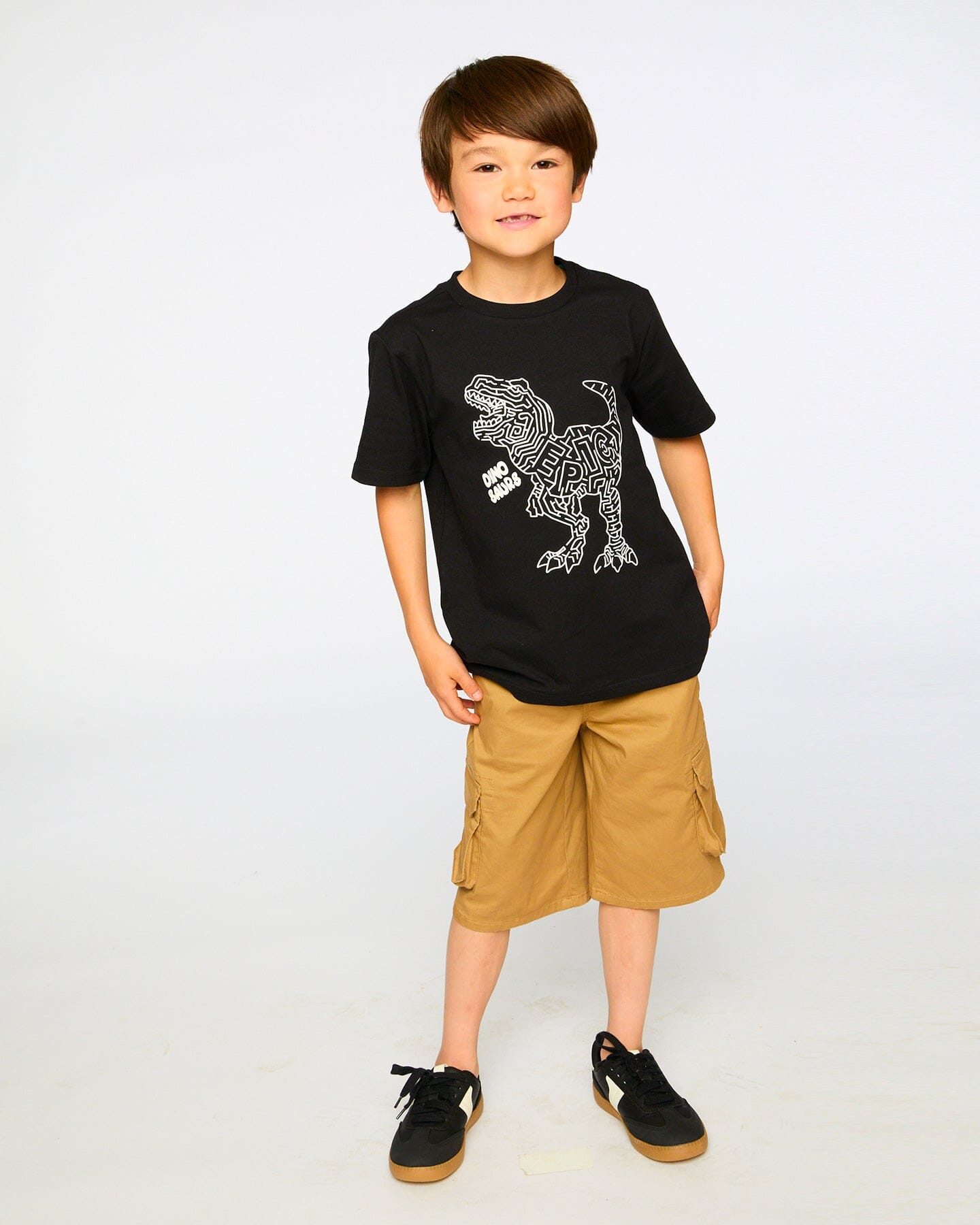Stretch Twill Bermuda With Cargo Pockets Beige