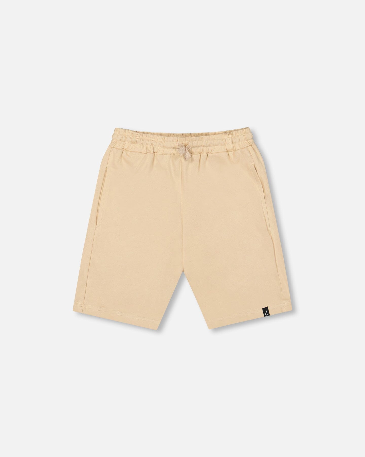 Organic Cotton Jersey Shorts Beige