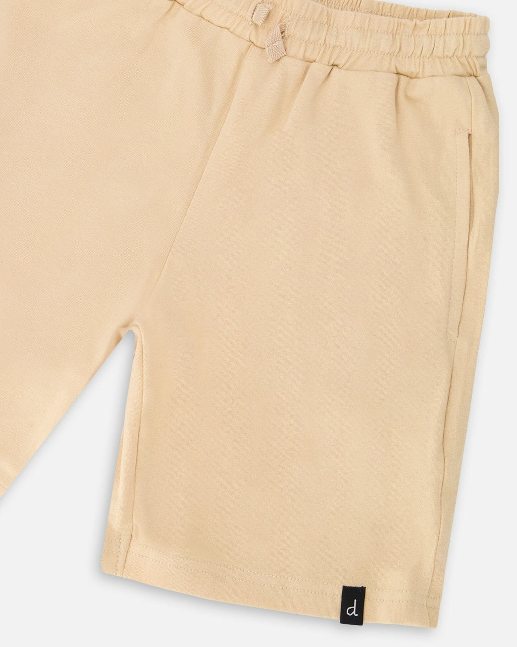 Organic Cotton Jersey Shorts Beige