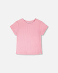 Crinkle Jersey T-Shirt Pink
