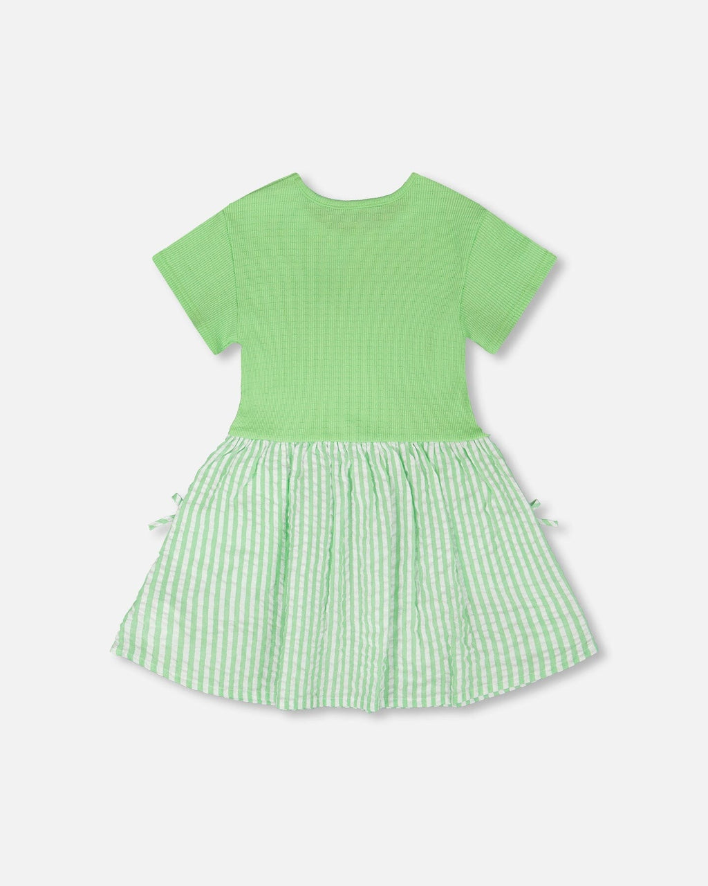 Bi-Material Dress Mint Green