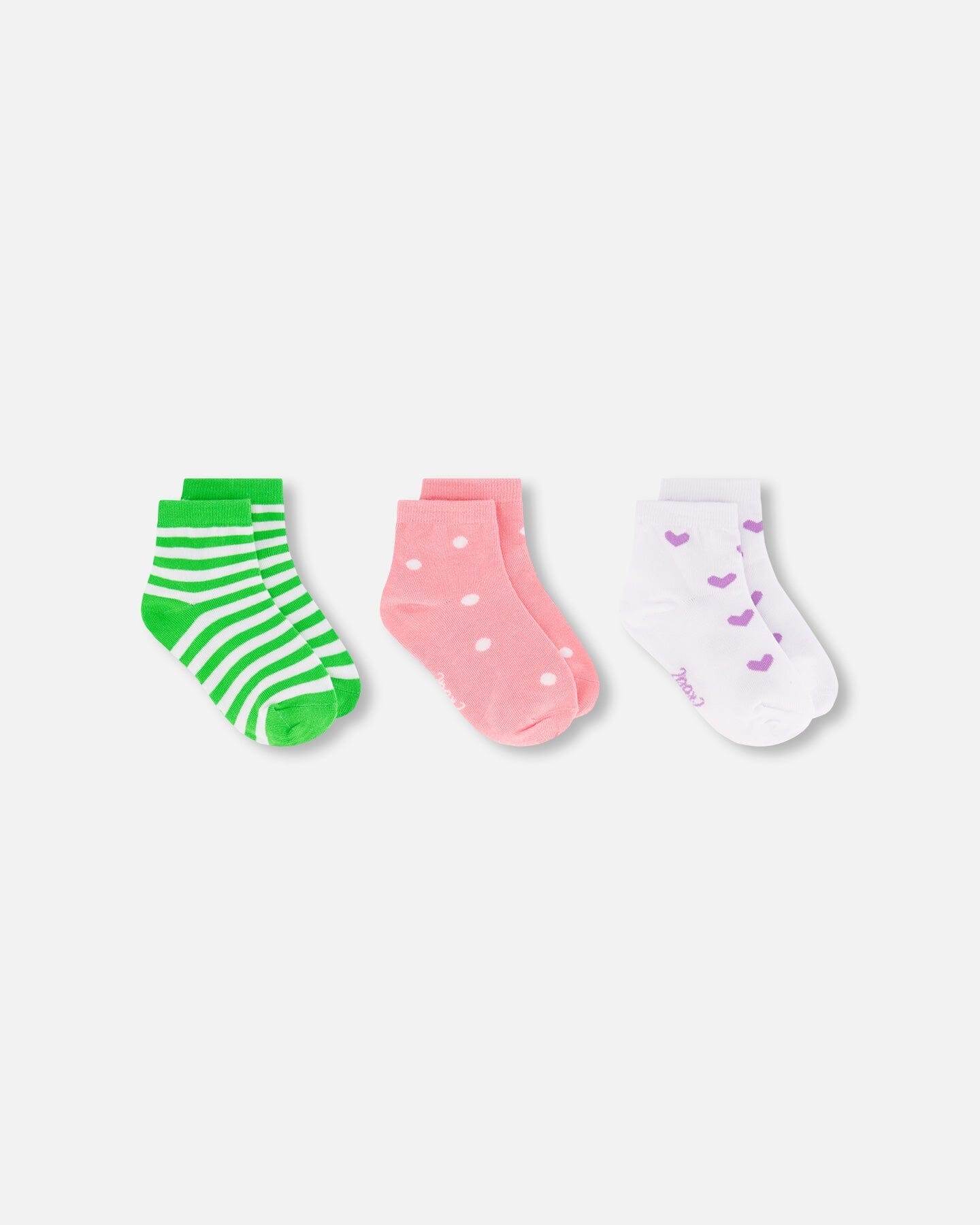 Socks (3 Pairs) Striped Green