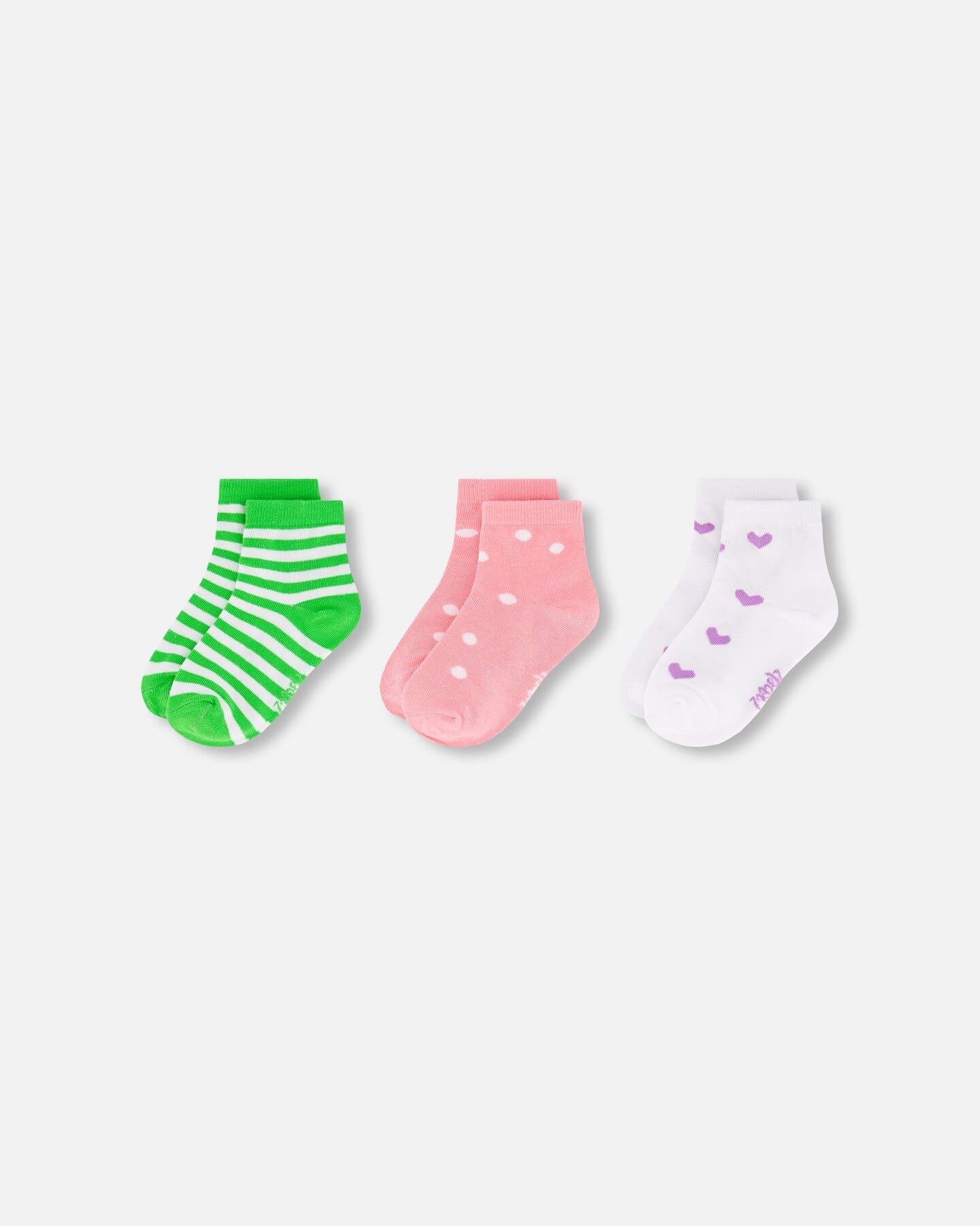Socks (3 Pairs) Striped Green