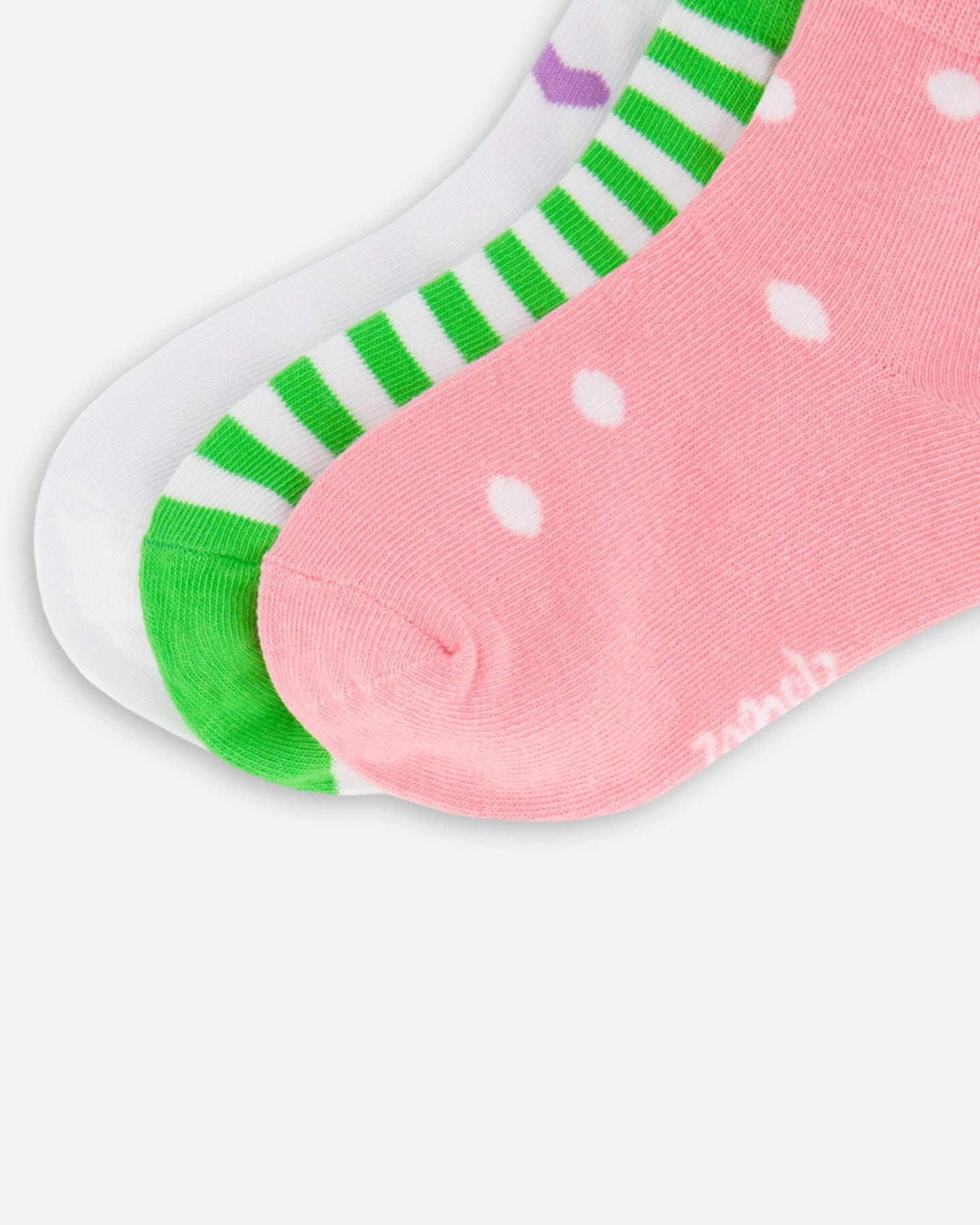 Socks (3 Pairs) Striped Green