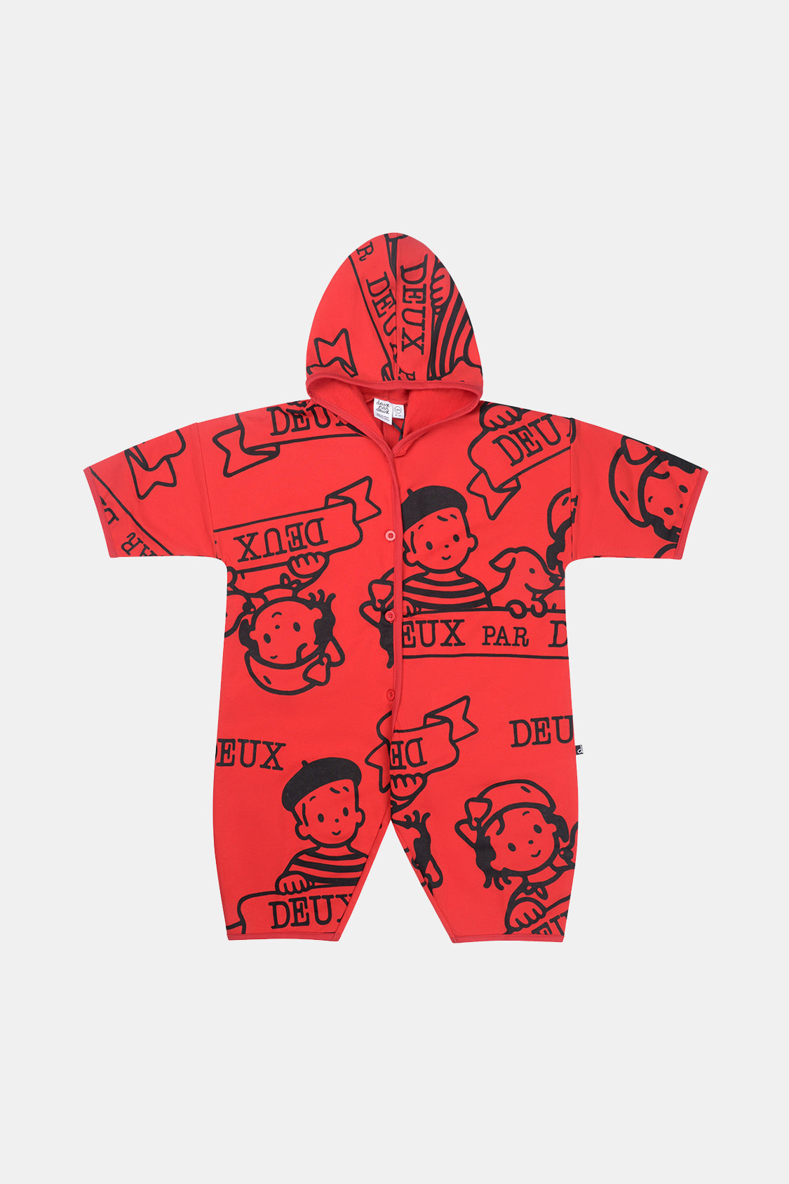 40Th Anniversary Printed Jersey One-Piece Poppy Red