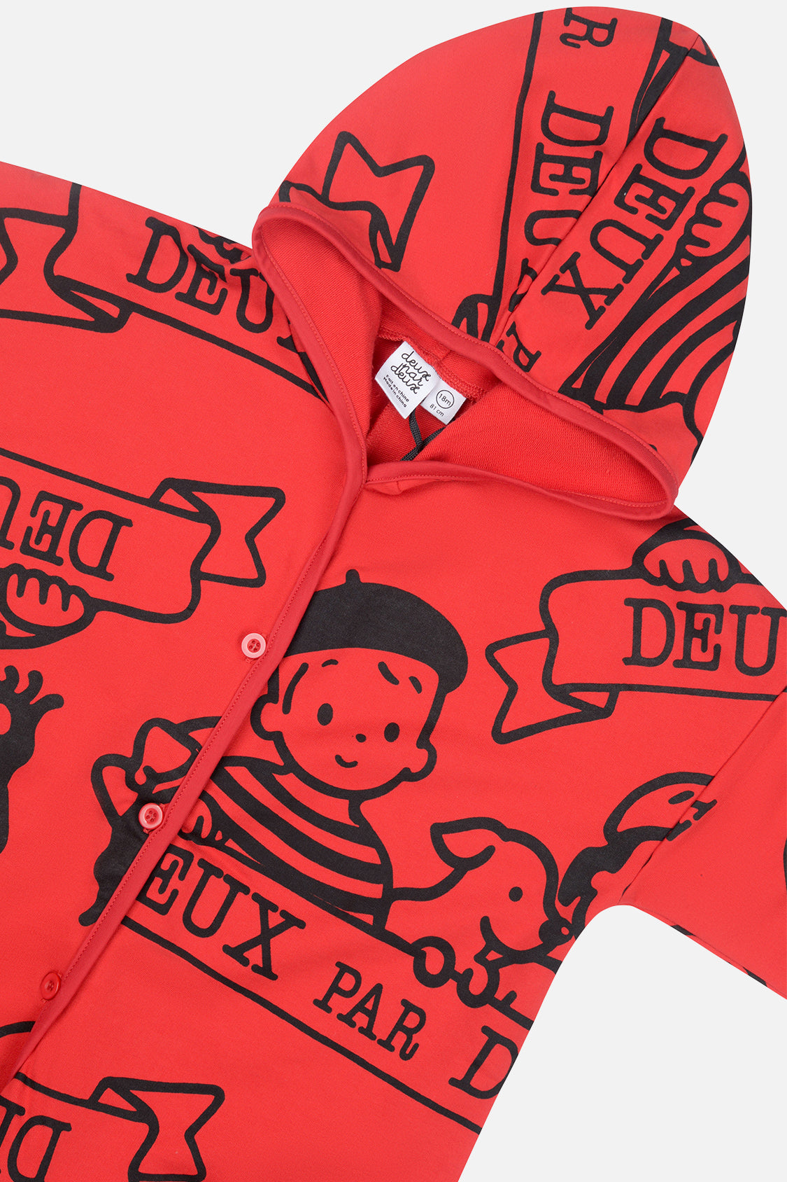40Th Anniversary Printed Jersey One-Piece Poppy Red