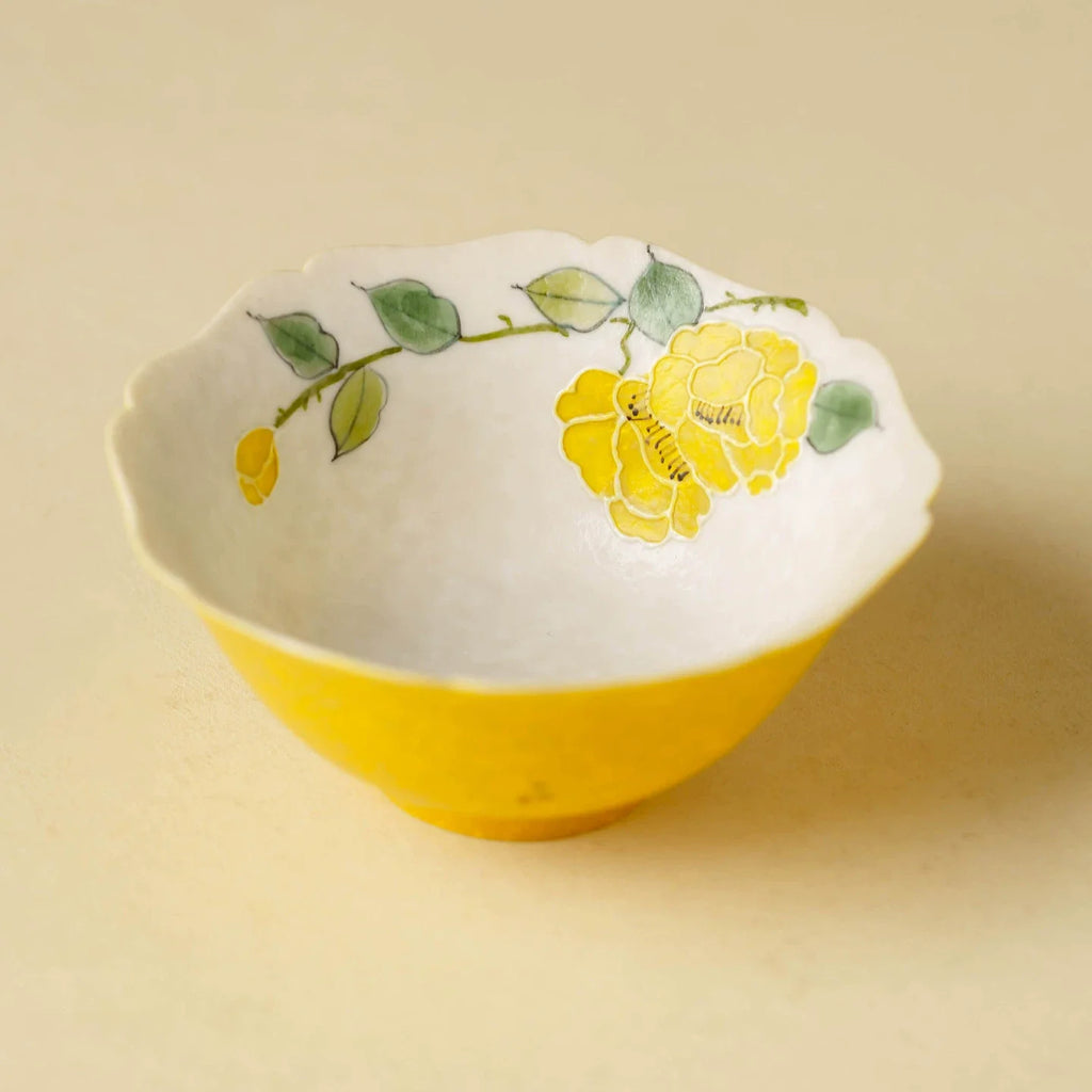 Imperial Blossom Hand-Painted Porcelain Tea Cup – Lingban Petal Edition