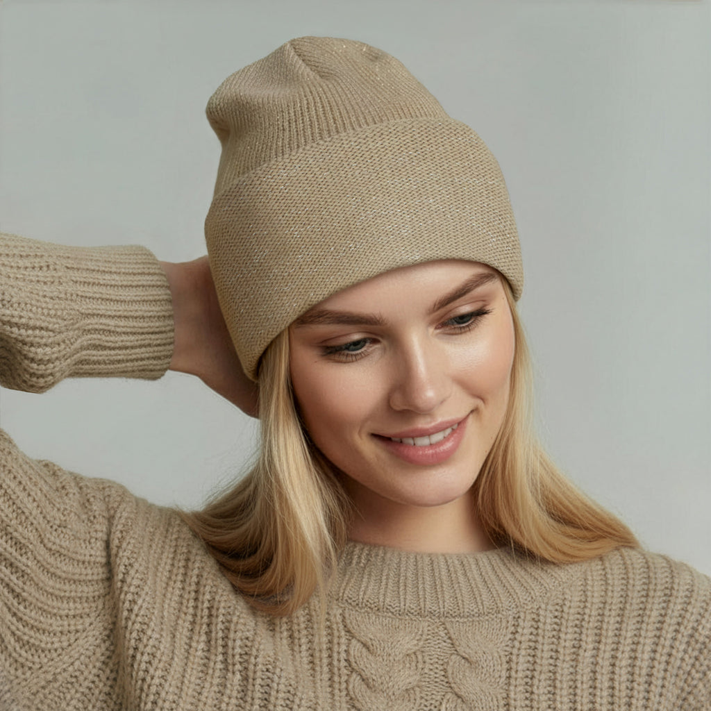 BEANIE WITH LUREX