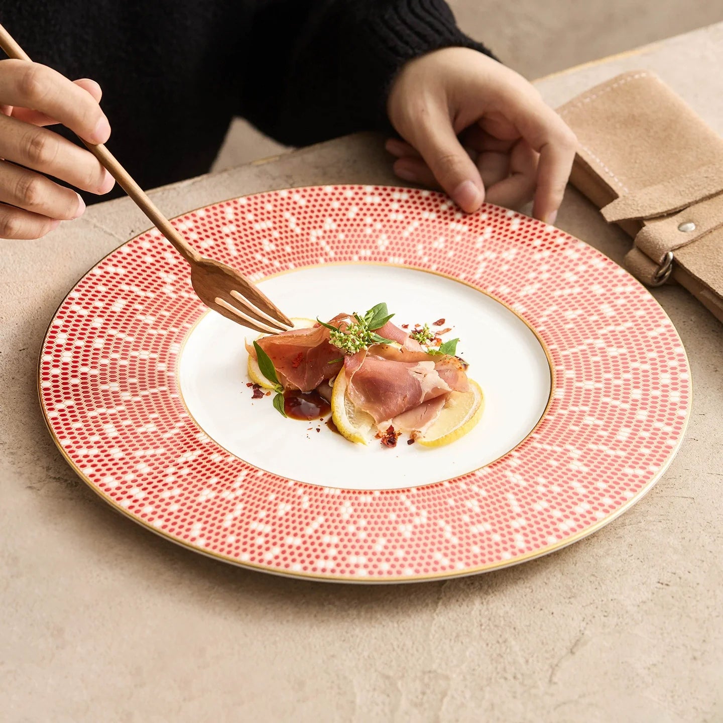 Artisanal Mosaic Fine Porcelain Plate – Celestial Series
