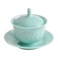 Luxury Porcelain Stewing Cup with Lid & Saucer – Single-Serve Wellness Soup Pot