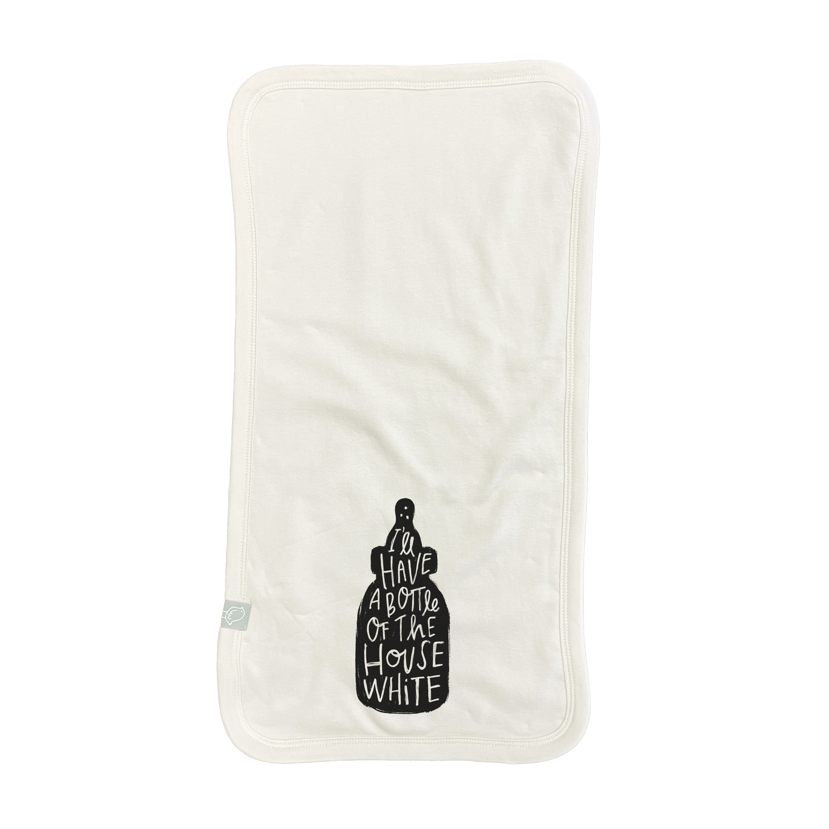 burp cloth | house white