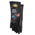 LEATHER GLOVES WITH PATCHES