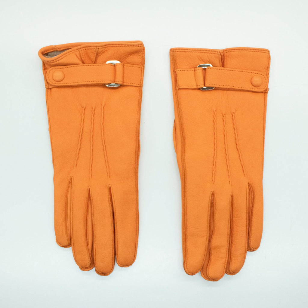 BELTED DEERSKIN GLOVES