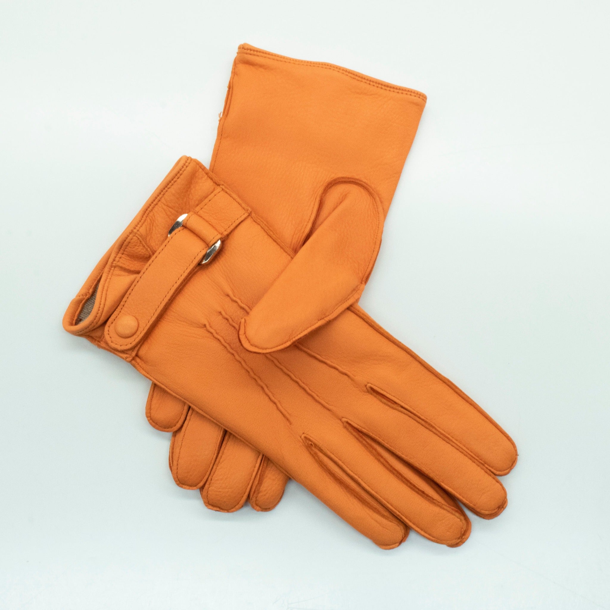 BELTED DEERSKIN GLOVES