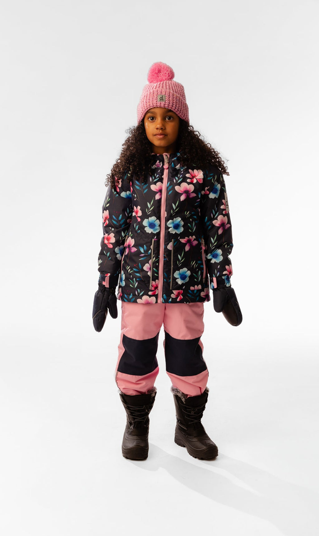 Light Weight Two Piece Chill Snowsuit Blue Floral Print