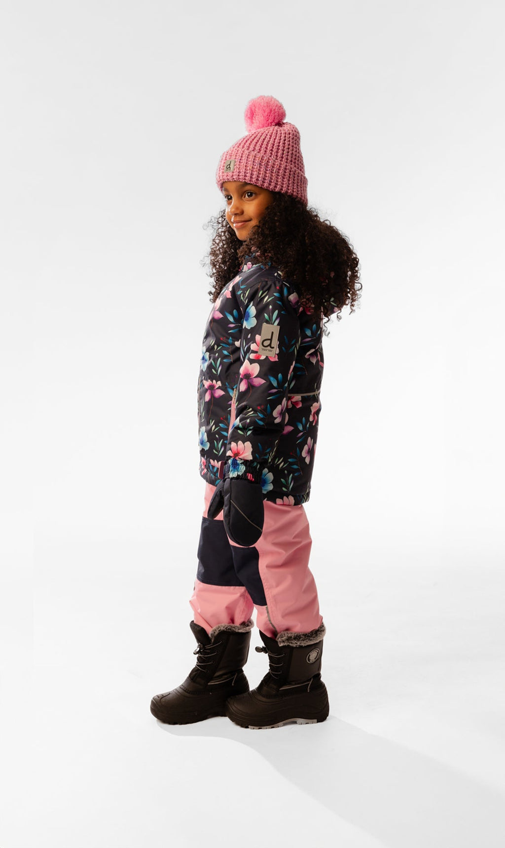 Light Weight Two Piece Chill Snowsuit Blue Floral Print