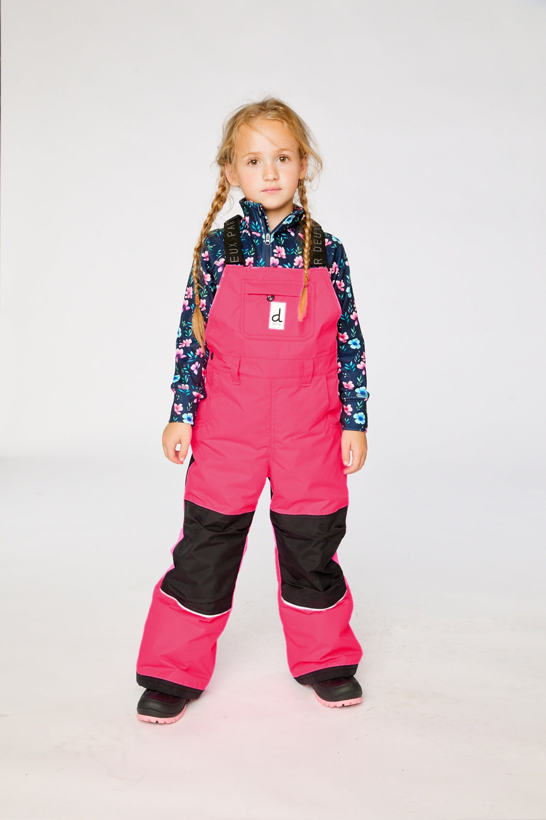 Play Overall Snow Bib Bright Pink