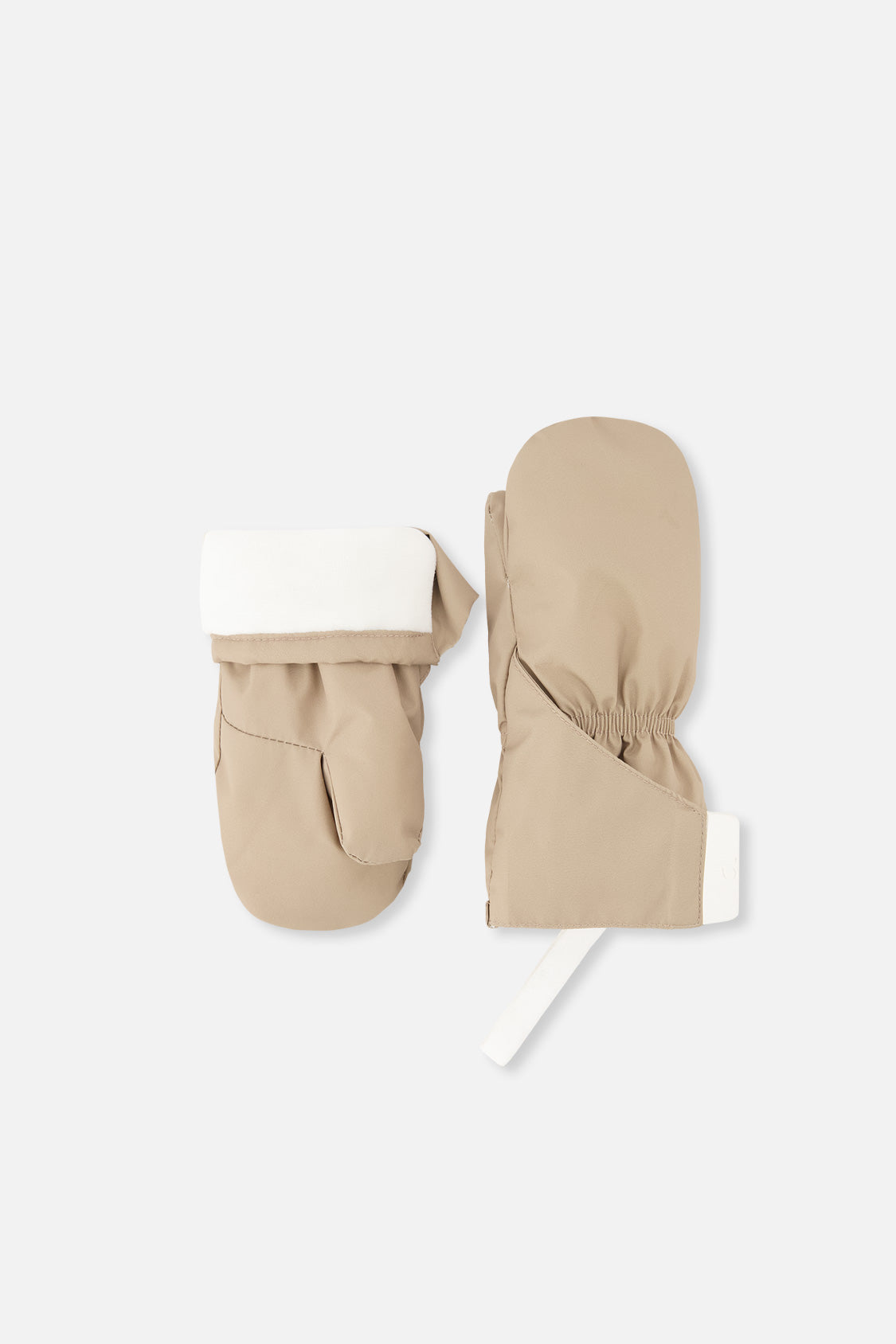 Lined Baby Mittens Taupe