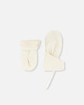 Lined Baby Mittens Off-White