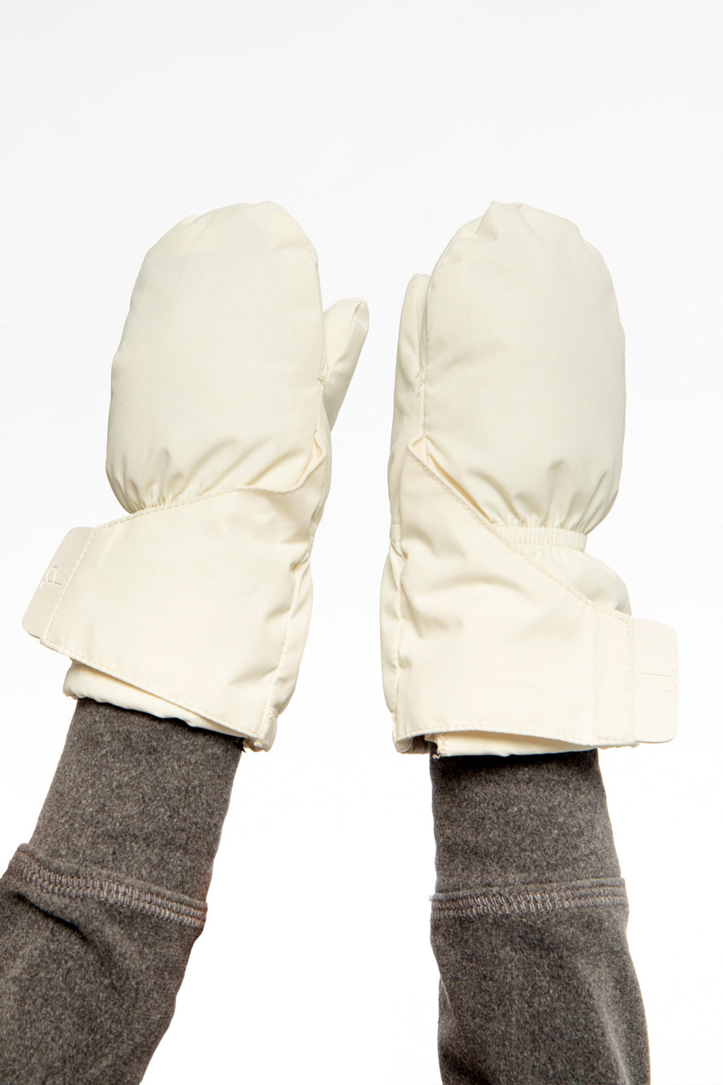 Lined Baby Mittens Off-White