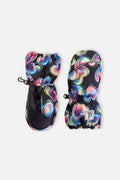 Play Baby Winter Mittens Black Heart Print