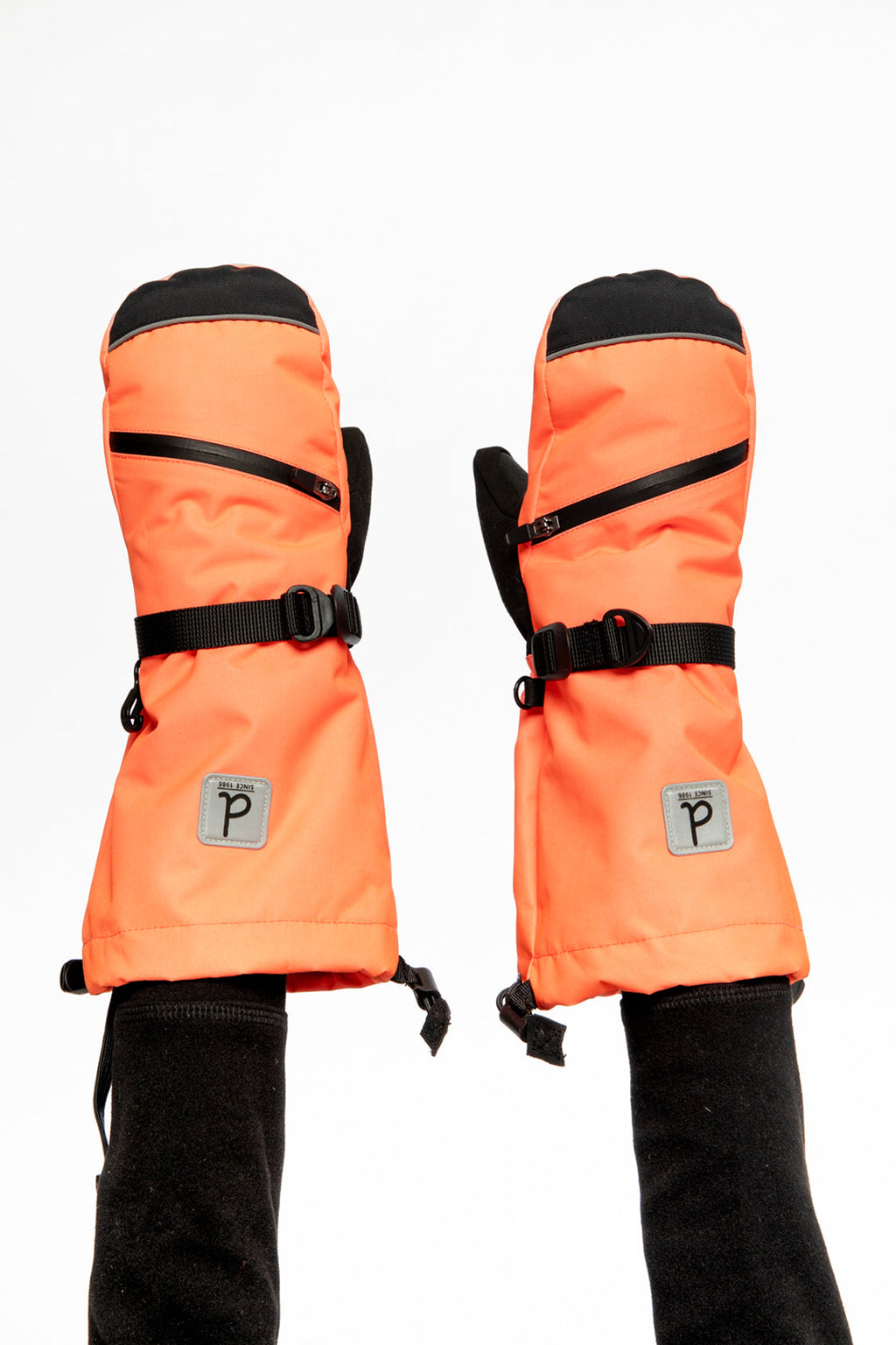 Teknik Winter Mittens Bright Orange