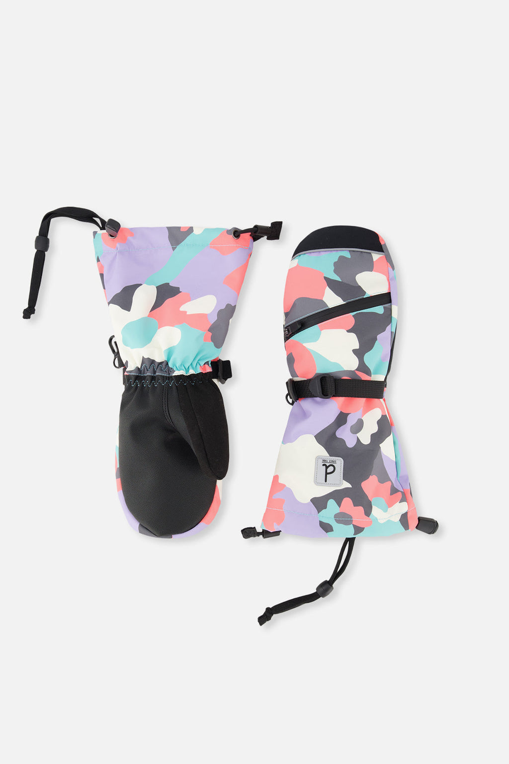 Teknik Winter Mittens Coral Camouflage