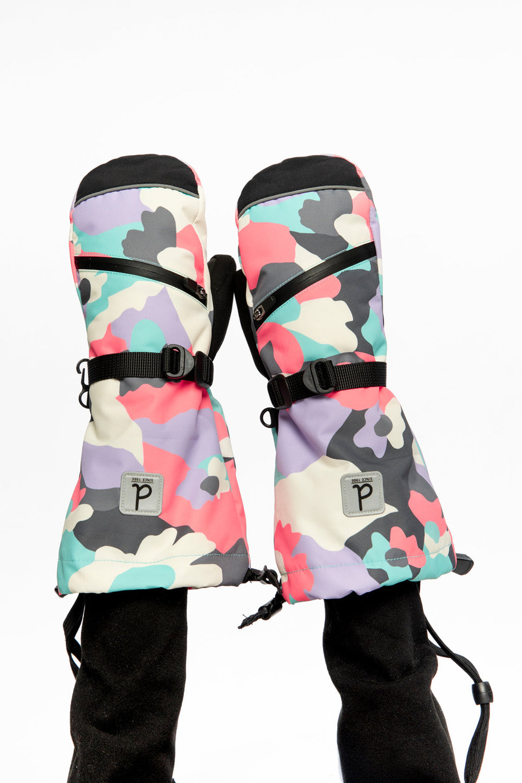 Teknik Winter Mittens Coral Camouflage