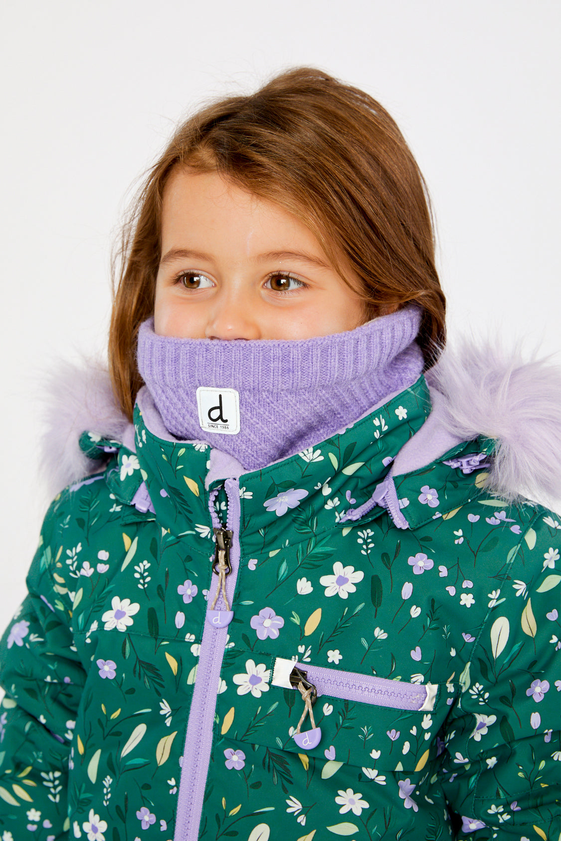 Winter Knit Neckwarmer Violet