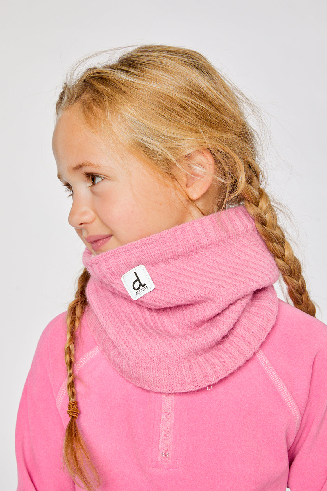 Winter Knit Neckwarmer Pink