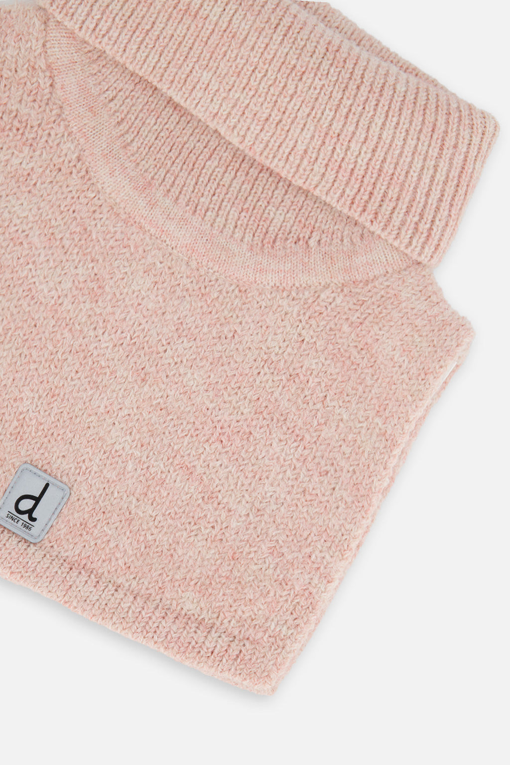 Baby Knit Turtle Neckwarmer Pale Dusty Pink