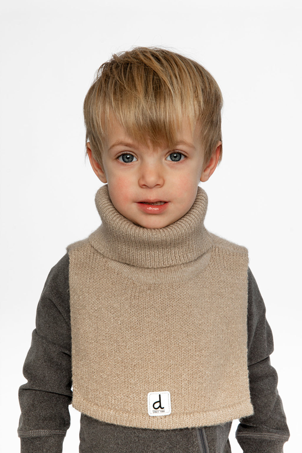 Knit Turtle Neckwarmer Light Taupe