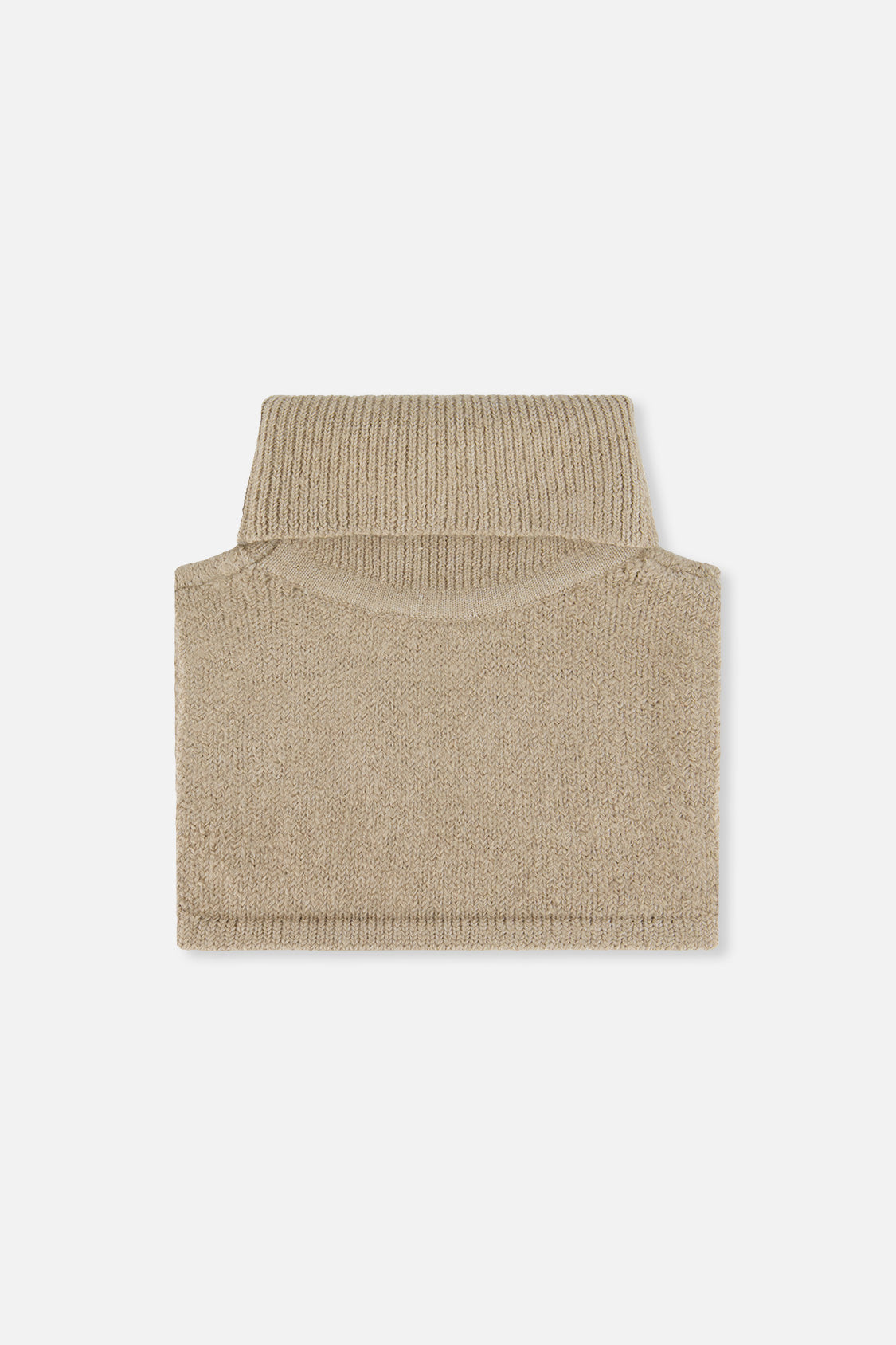 Knit Turtle Neckwarmer Light Taupe